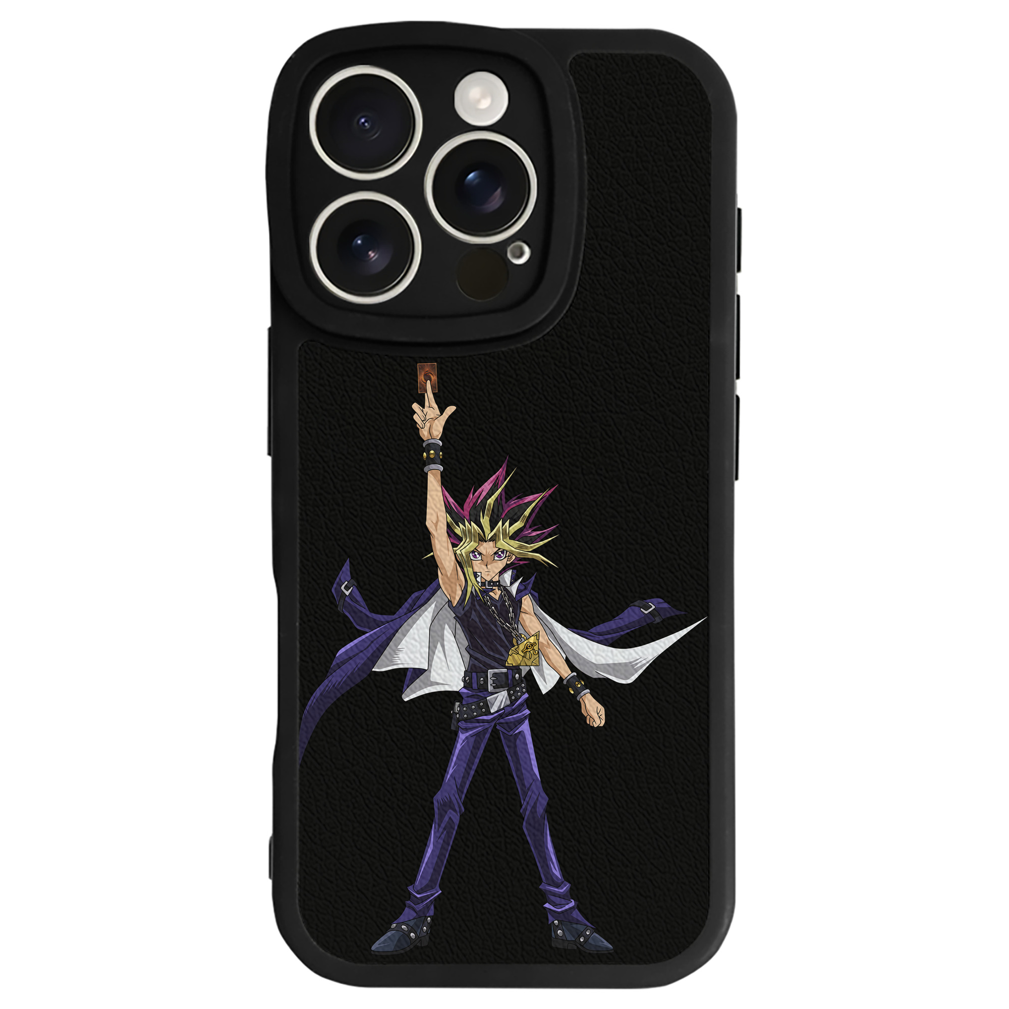 遊☆戯☆王 Yu-Gi-Oh! 【iPhone 16シリーズ対応】シリコンスマホケース（レザー調） 材質：シリコン